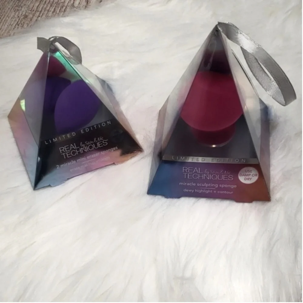 NEW Real Techniques‎ Makeup Sponge Set  Miracle Sculpting Mini Eraser